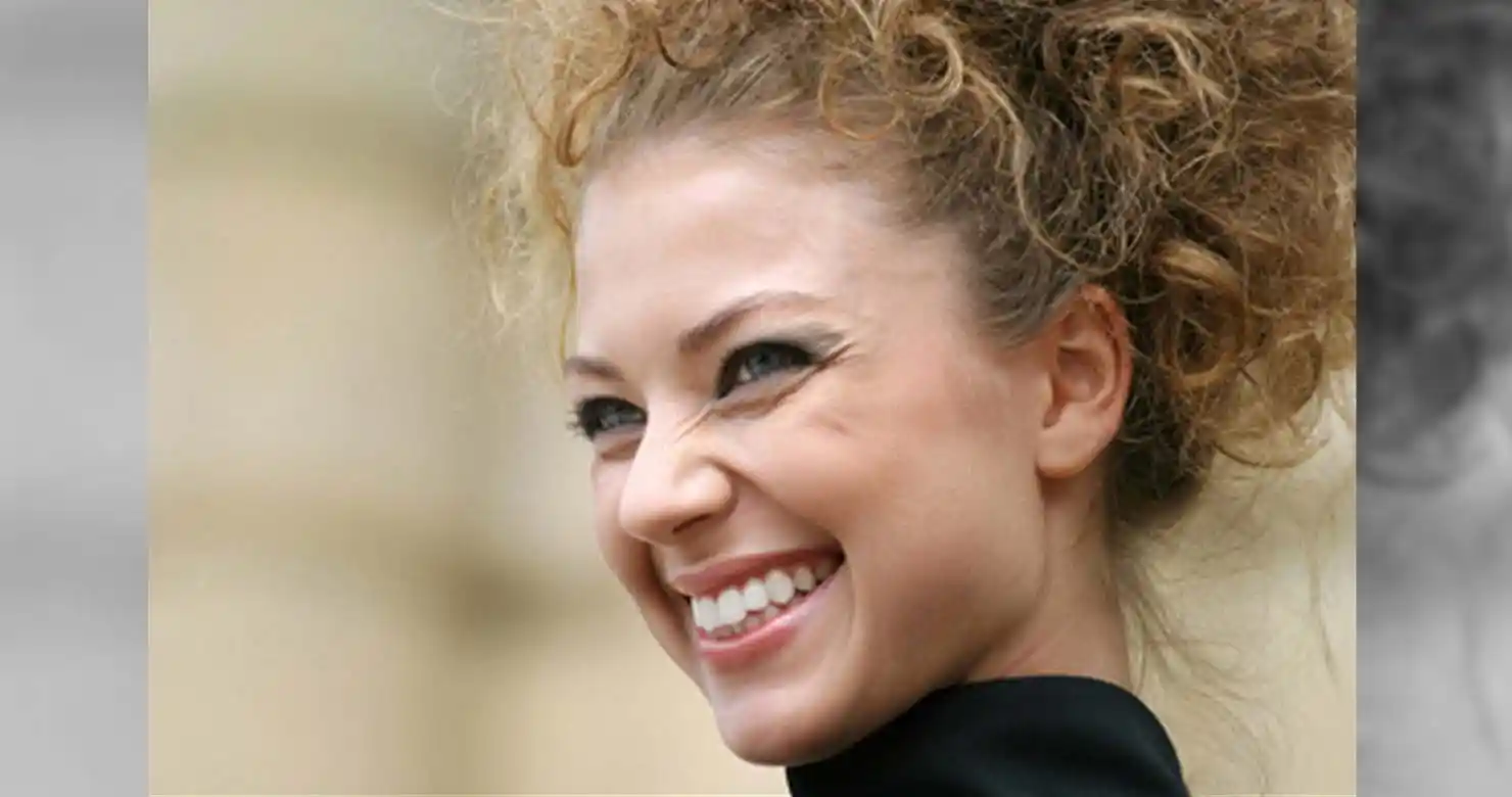 The same photograph after professional retouching